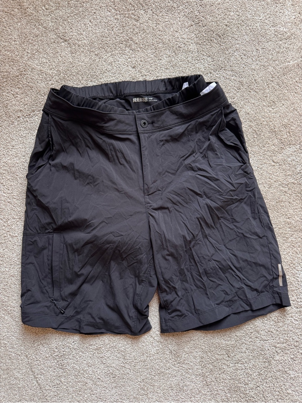 REI coop men’s double lined bike shorts L